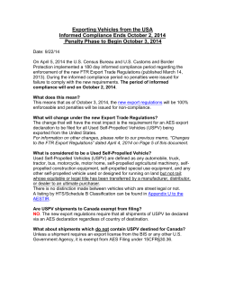 Exporting Vehicles from the USA Informed Compliance Ends
