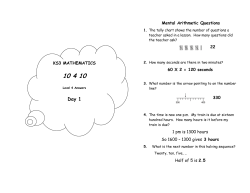 Level 4 Answers - Kings College La Moraleja