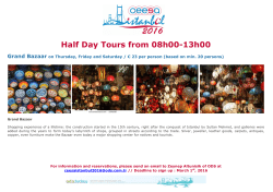 Half Day Tours from 08h00-13h00