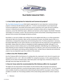 Rust Bullet Industrial FAQ`s