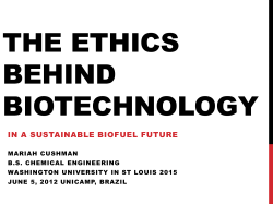The ethics behind biotechnology