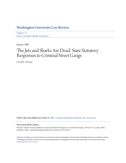 The Jets and Sharks Are Dead - Washington University Open
