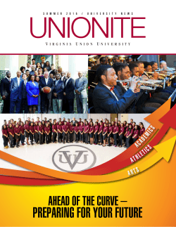 Summer 2016 - Virginia Union University