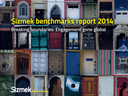 Sizmek Benchmarks Report 2014: Breaking Boundaries