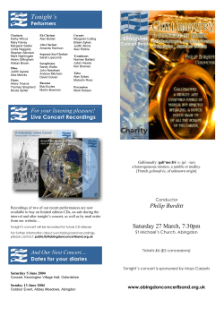 gallimaufry concert programme