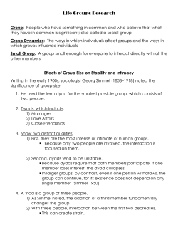 Life Groups Research
