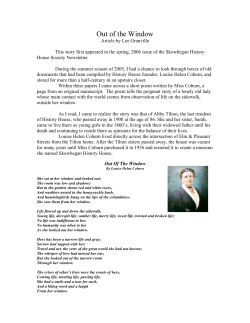 Spring 2006 Out of Her Window