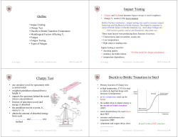 Impact Testing Charpy Test Ductile to Brittle Transition in Steel