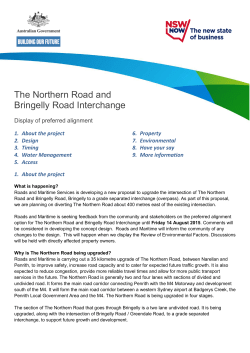 The Northern Road and Bringelly Road Interchange