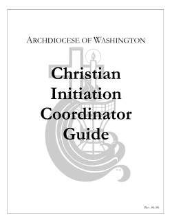 Christian Initiation Coordinator Guide