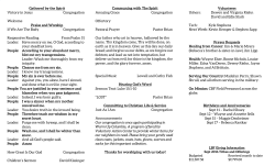 Communing with The Spirit Amazing Grace Congregation Offertory