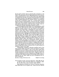 Book Reviews Earlham College, Richmond, Ind
