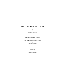 the canterbury tales