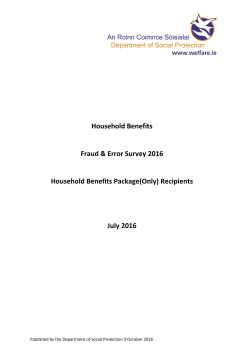 HHB Fraud and Error Survey 2016