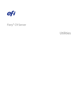 Fiery C9 Server - Utilities Guide
