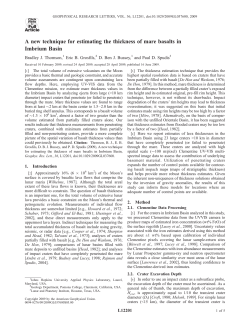 A new technique for estimating the thickness of mare basalts in