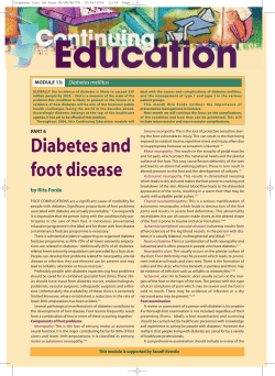 Diabetes and foot disease
