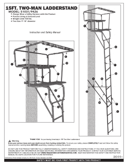 15ft. two-man ladderstand - Primal Vantage Company, Inc.