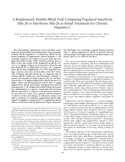 A Randomized, Double-Blind Trial Comparing Pegylated