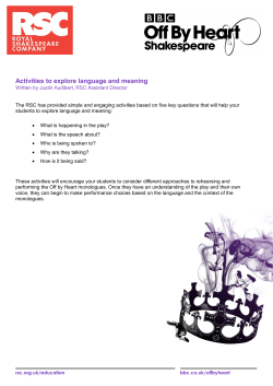 Activities to Explore Language and Meaning