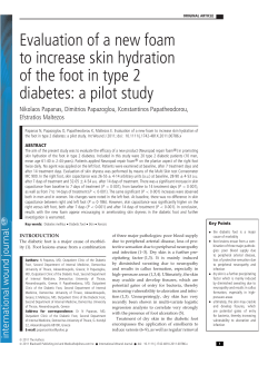 Evaluation of a new foam to increase skin hydration of the
