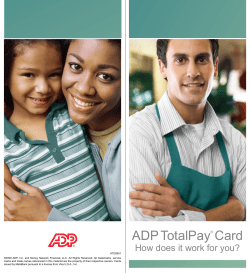 ADP TotalPay&reg; Card