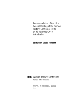 "European Study Reform" pdf