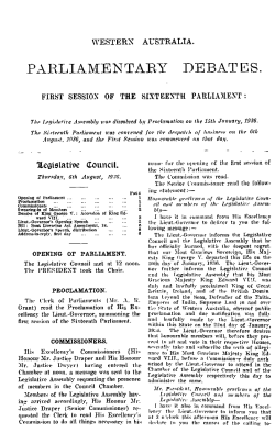 Heenan, Eric Michael, Inaugural Speech