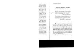 Contemporary Wilderness Philosophy