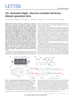 On-demand single-electron transfer between distant