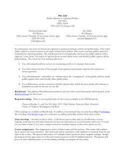 public opinion syllabus