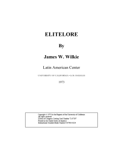 ELITELORE By James W. Wilkie