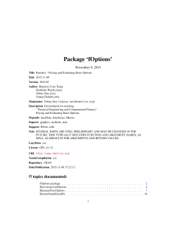 Package `fOptions`