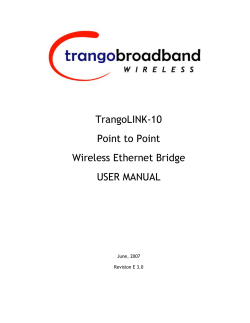 TrangoLINK-10 Point to Point Wireless Ethernet Bridge