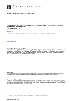 Three types of &eacute;migr&eacute; identity