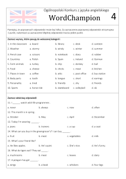 Test dla klasy 4