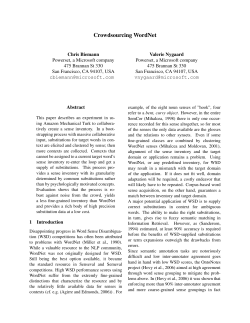 Crowdsourcing WordNet