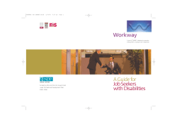 A Guide for Job Seekers with Disabilities