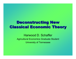 Deconstructing New Classical Economic Theory