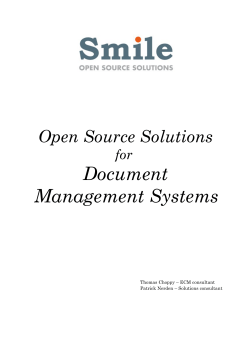 EDMS - Open Source Solutions