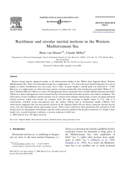 Rectilinear and circular inertial motions in the Western