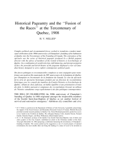 Historical Pageantry and the Fusion of the Races!! at the