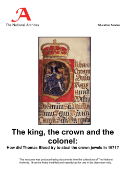 The king, the crown and the colonel