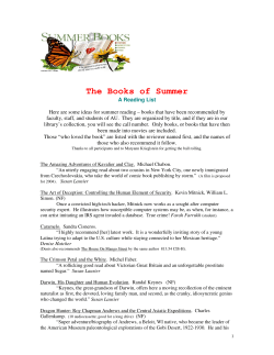 The Books of Summer
