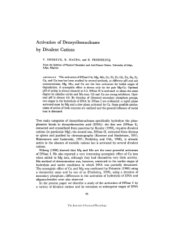 Activation of Deoxyribonucleases by Divalent Cations