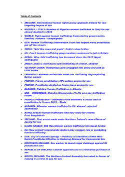 Trafficking in human beings - Human Rights Without Frontiers