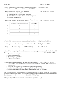 2.5 Cell Division - McLain