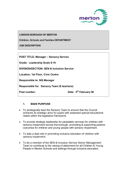 Manager &ndash; Sensory Service