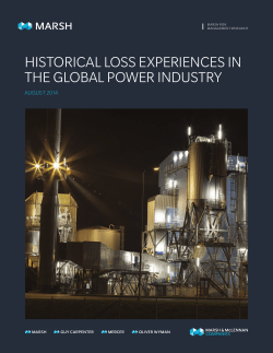 Historical Loss Experiences in the Global Power