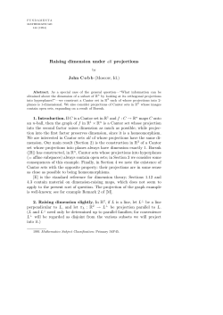 Raising dimension under all projections